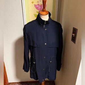 EUC Gibson Latimer Blue Long Lightweight Jacket Size Small #DJ1